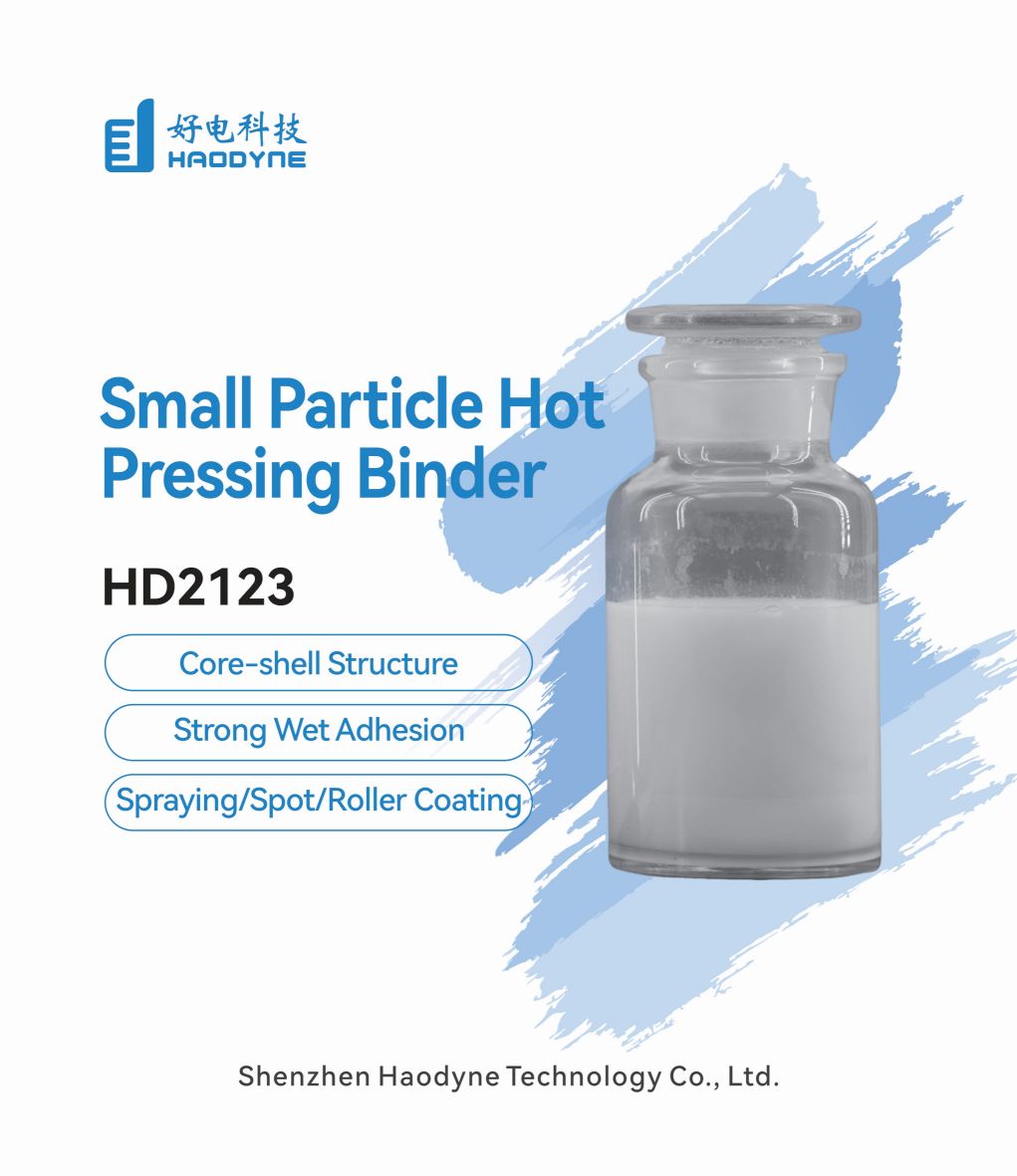 Small particle hot-pressed binder